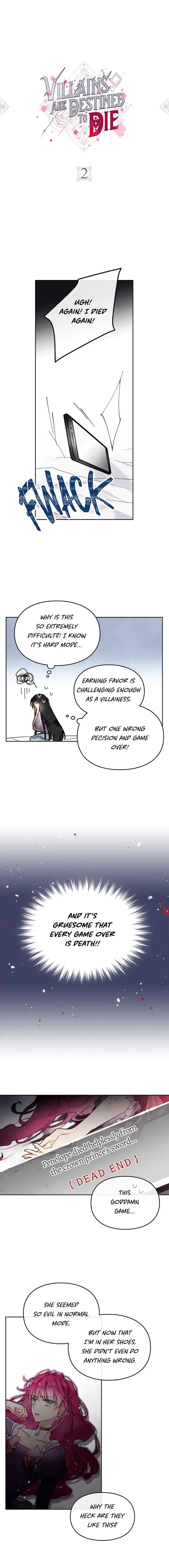 Death Is the Only Ending for the Villainess Chapter 2 – Page 1