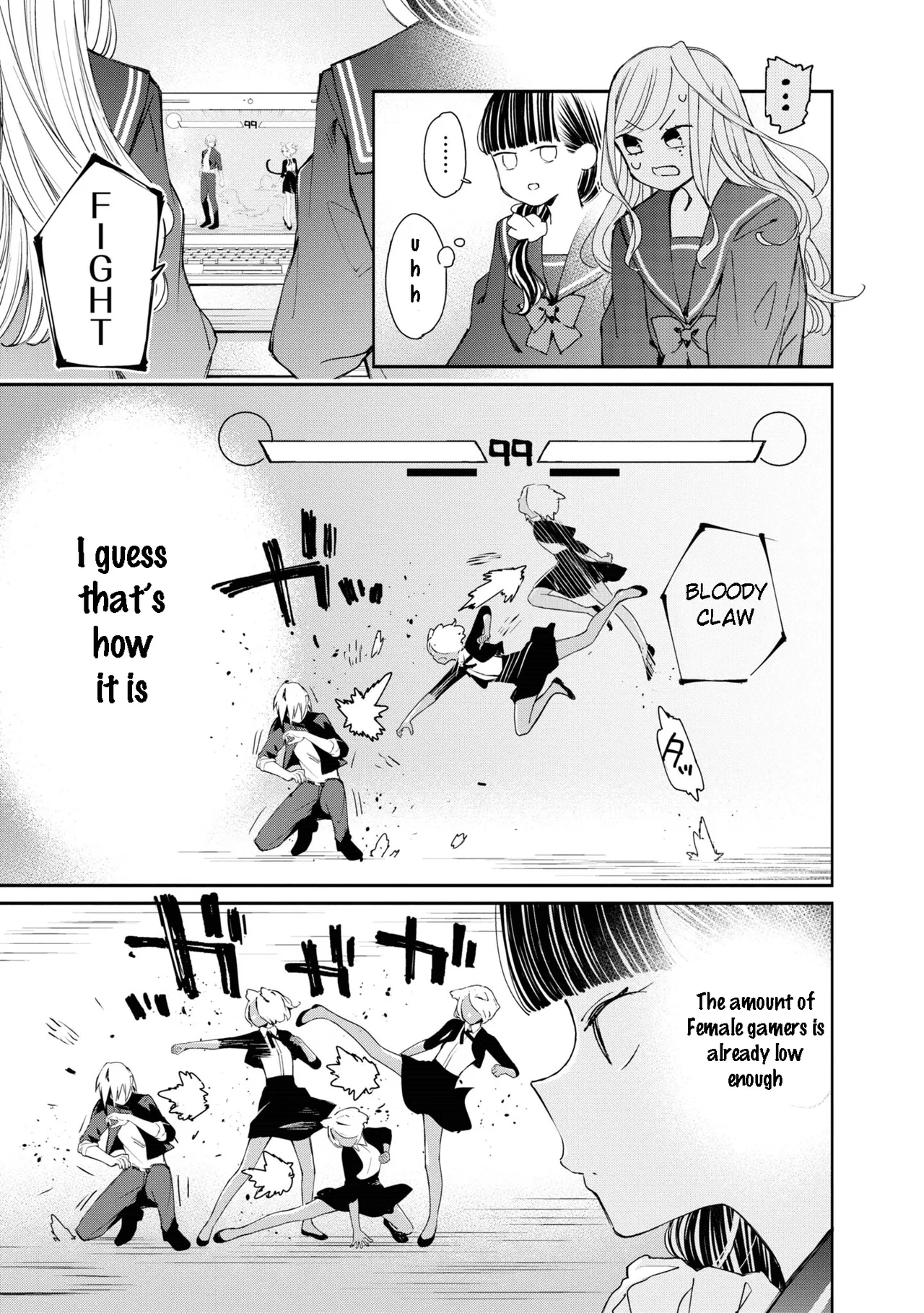 Anime – Young Ladies Don’t Play Fighting Games Chapter 2 – Page 11
