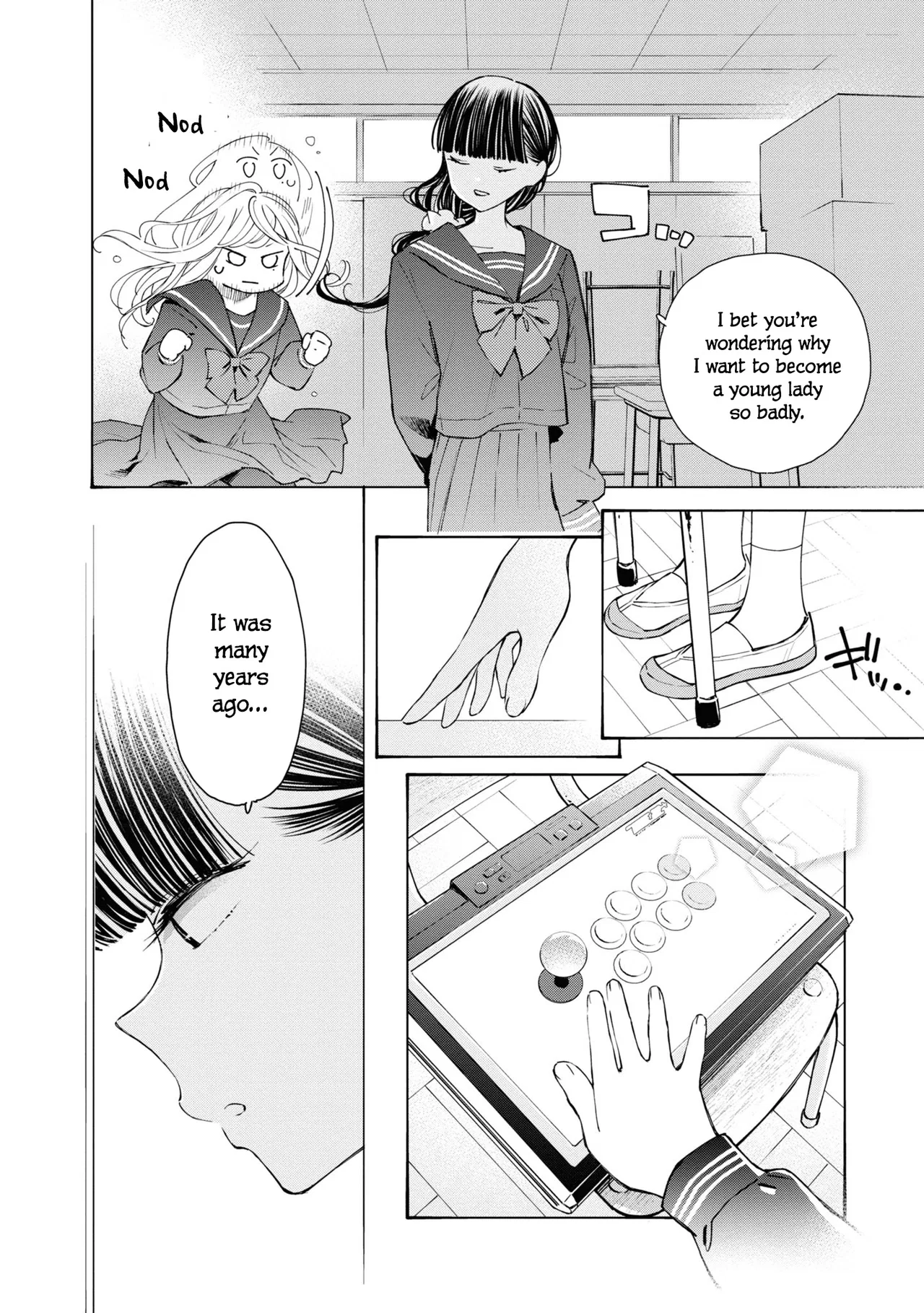 Anime – Young Ladies Don’t Play Fighting Games Chapter 1 – Page 57