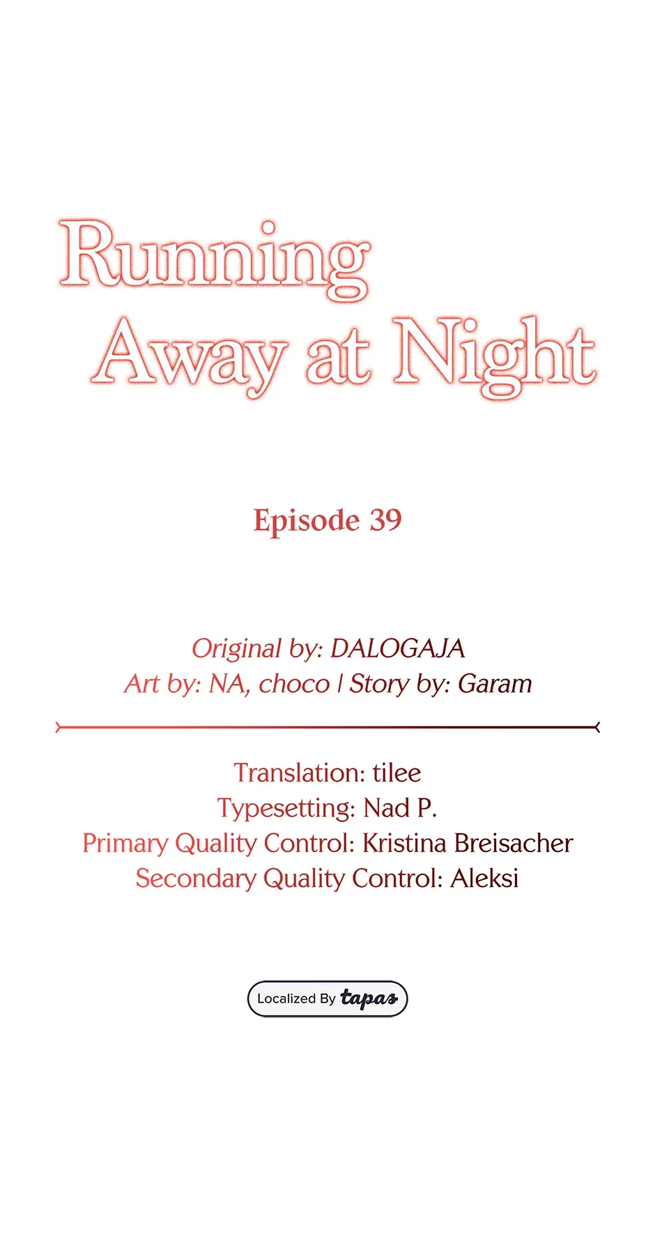 Running Away at Night Chapter 39 – Page 14