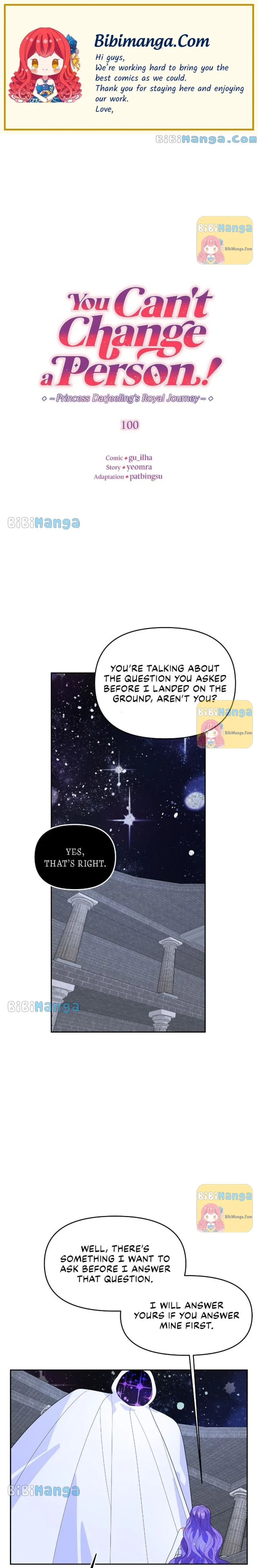 You Can’t Change A Person! Chapter 100 – Page 1