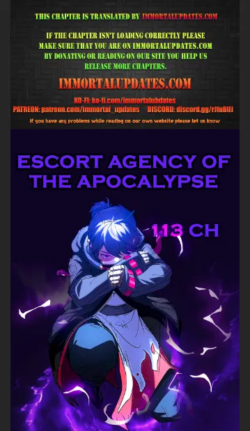 Escort Agency Of The Apocalypse Chapter 113 – Page 1