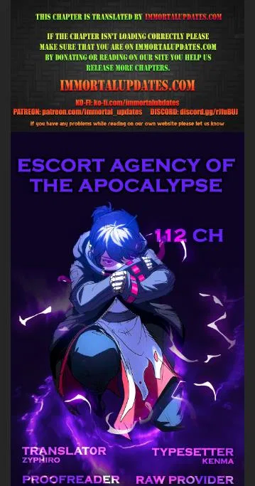 Escort Agency Of The Apocalypse Chapter 112 – Page 1