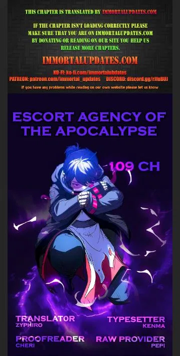 Escort Agency Of The Apocalypse Chapter 109 – Page 1