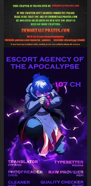 Escort Agency Of The Apocalypse Chapter 107 – Page 1