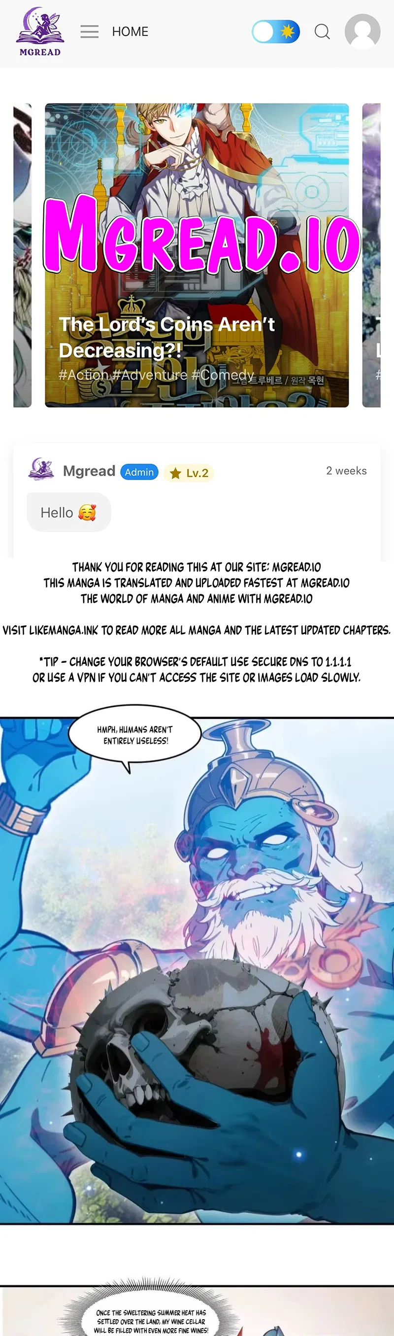The Evil God Descends, I Own Great Hell Chapter 107 – Page 1