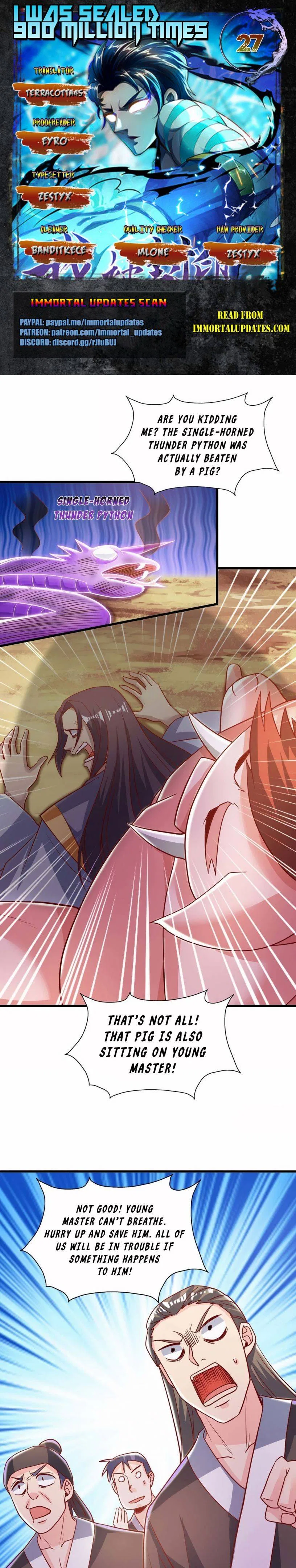 I Was Sealed 900 Million Times Chapter 27 – Page 1