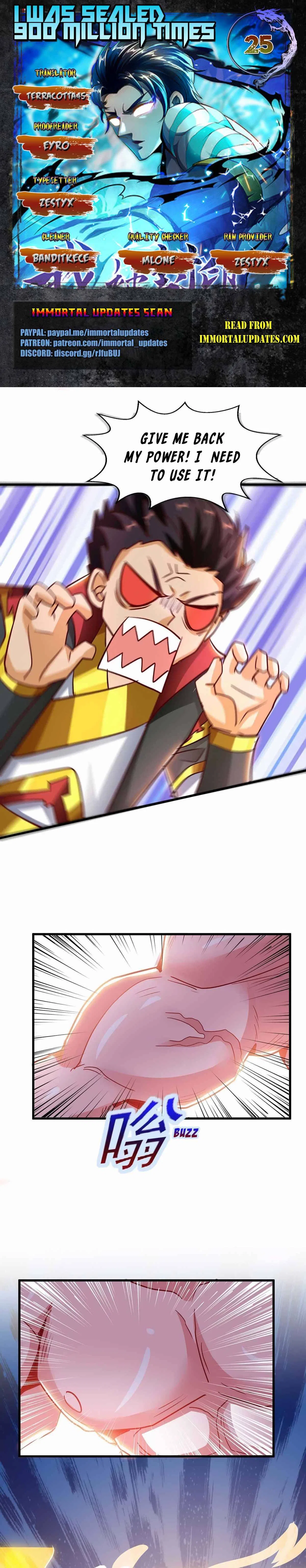 I Was Sealed 900 Million Times Chapter 25 – Page 1