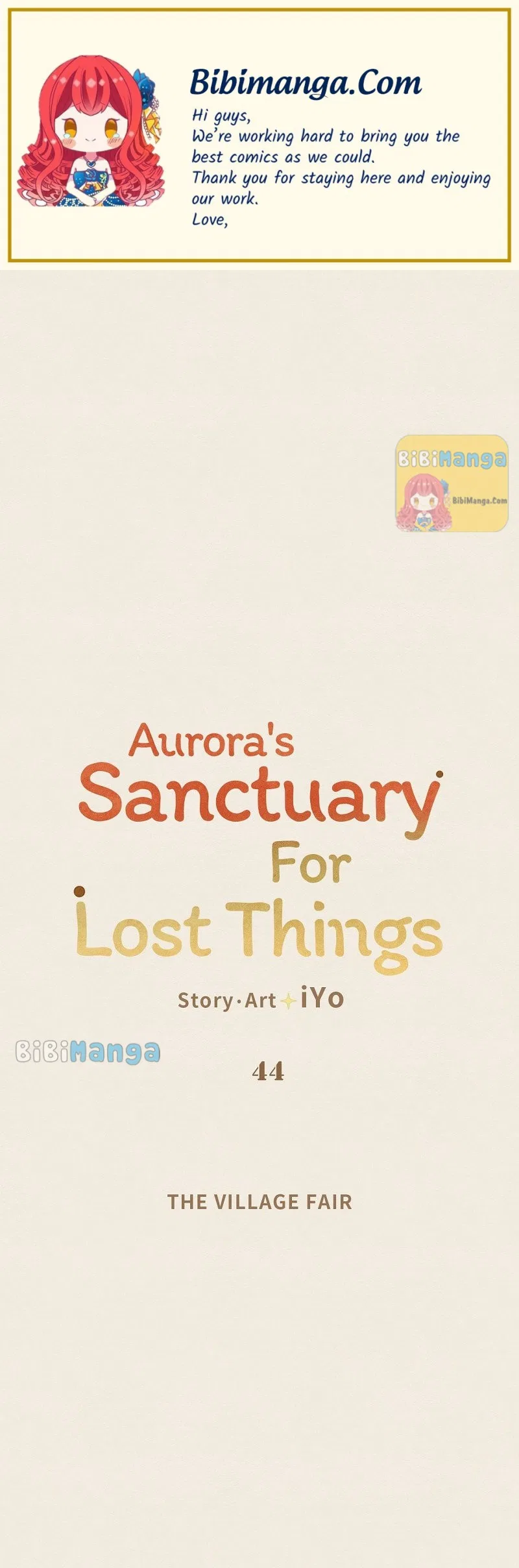 Aurora’s Sanctuary for Lost Things Chapter 44 – Page 1