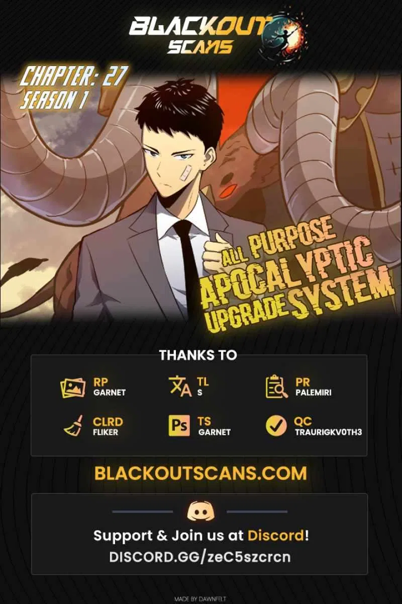 All Purpose Apocalyptic Upgrade System Chapter 27 – Page 1