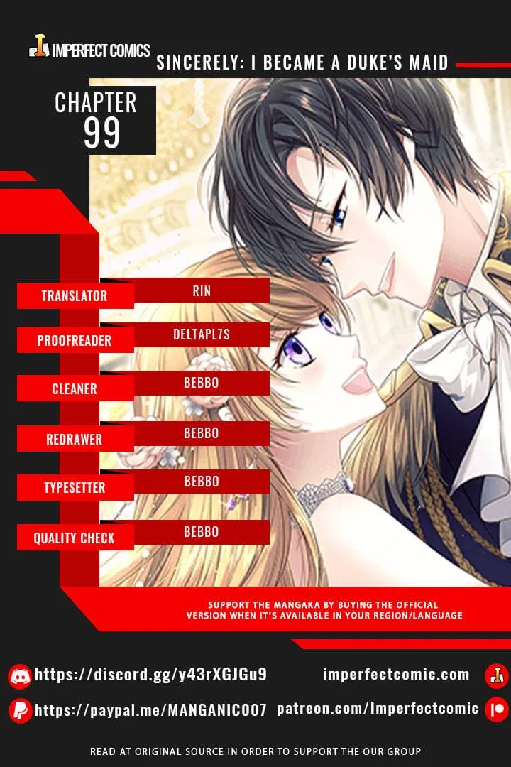 Sincerely: I Became a Duke’s Maid Chapter 99 – Page 1