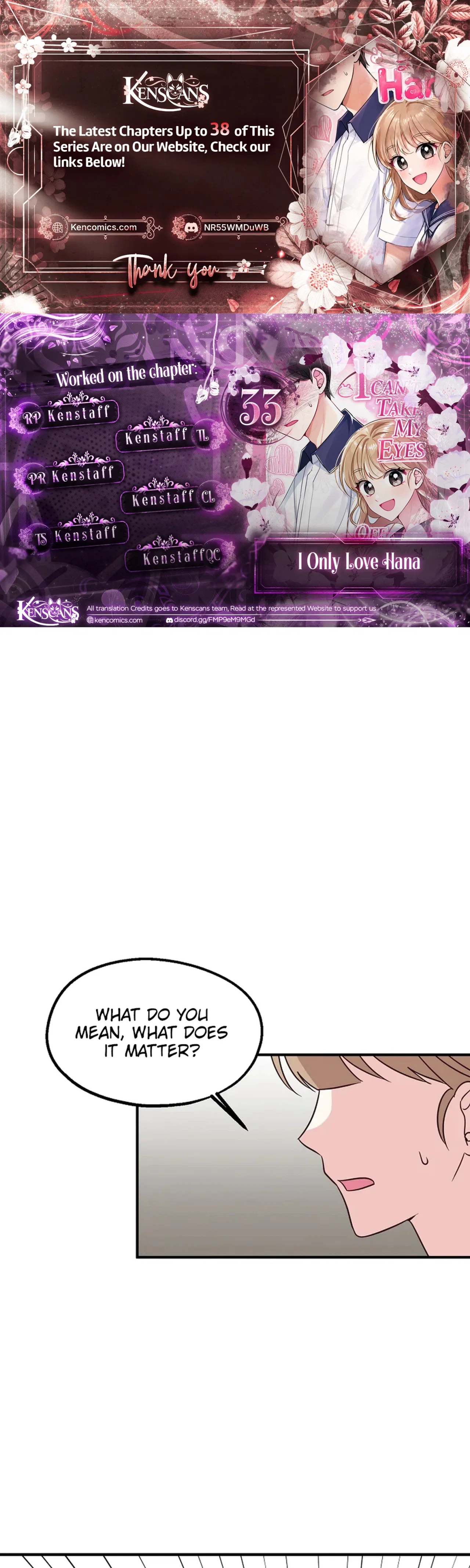 I Only Love Hana Chapter 33 – Page 1