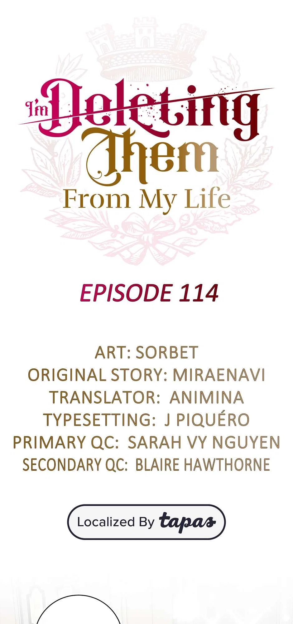 I Will Remove Them From My Life Chapter 114 – Page 1