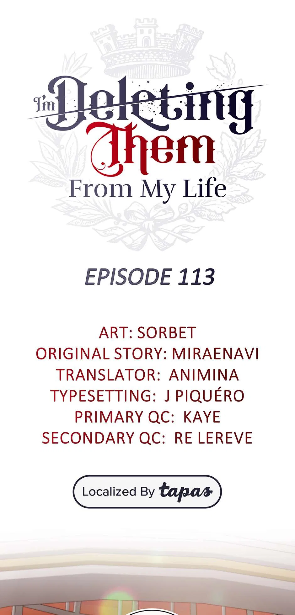 I Will Remove Them From My Life Chapter 113 – Page 1