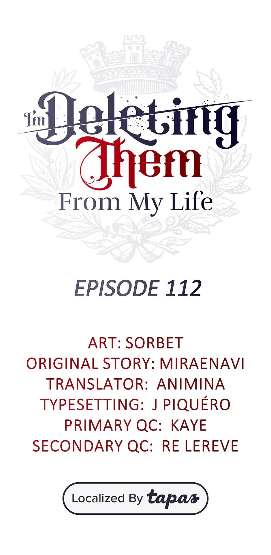 I Will Remove Them From My Life Chapter 112 – Page 1