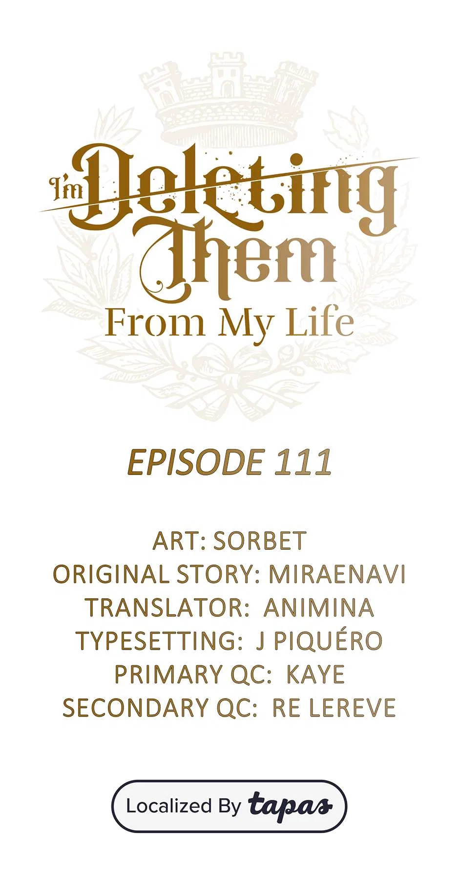 I Will Remove Them From My Life Chapter 111 – Page 1