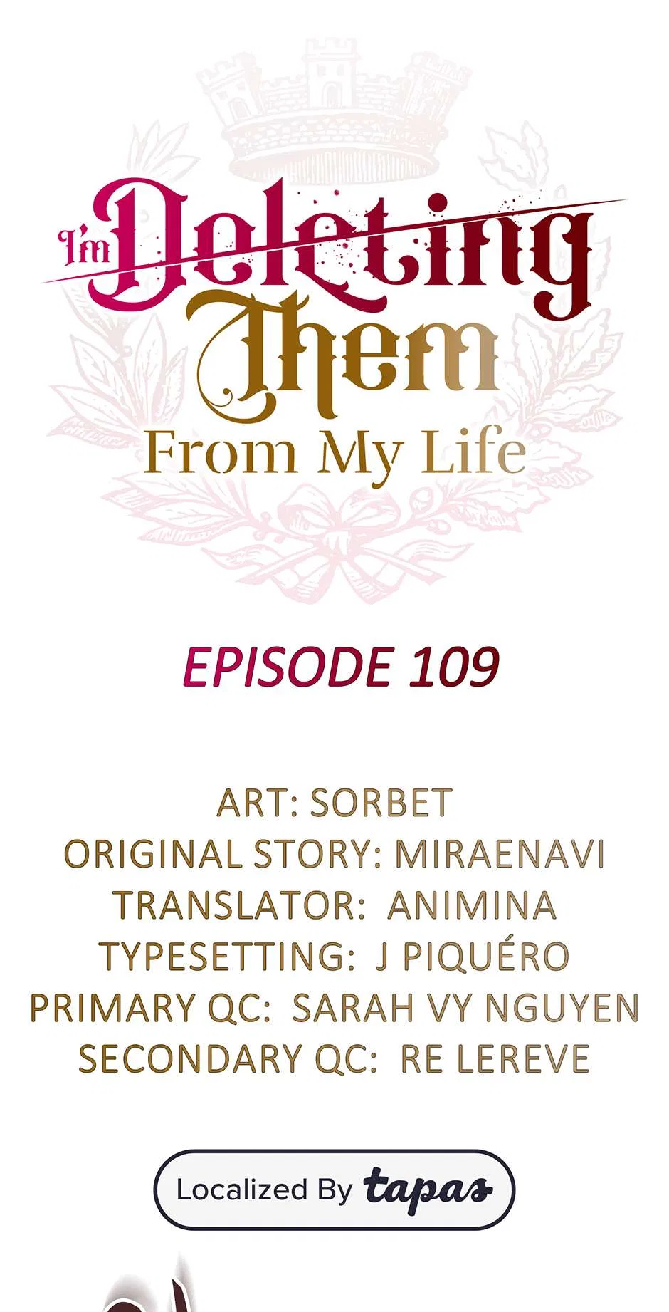 I Will Remove Them From My Life Chapter 109 – Page 1