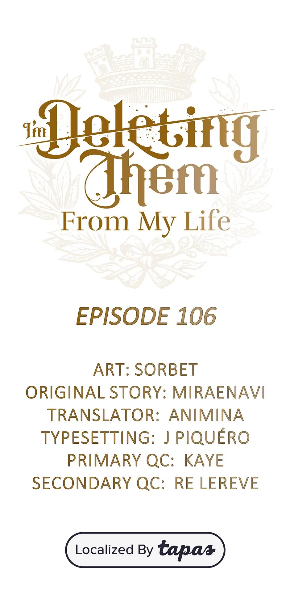I Will Remove Them From My Life Chapter 106 – Page 1