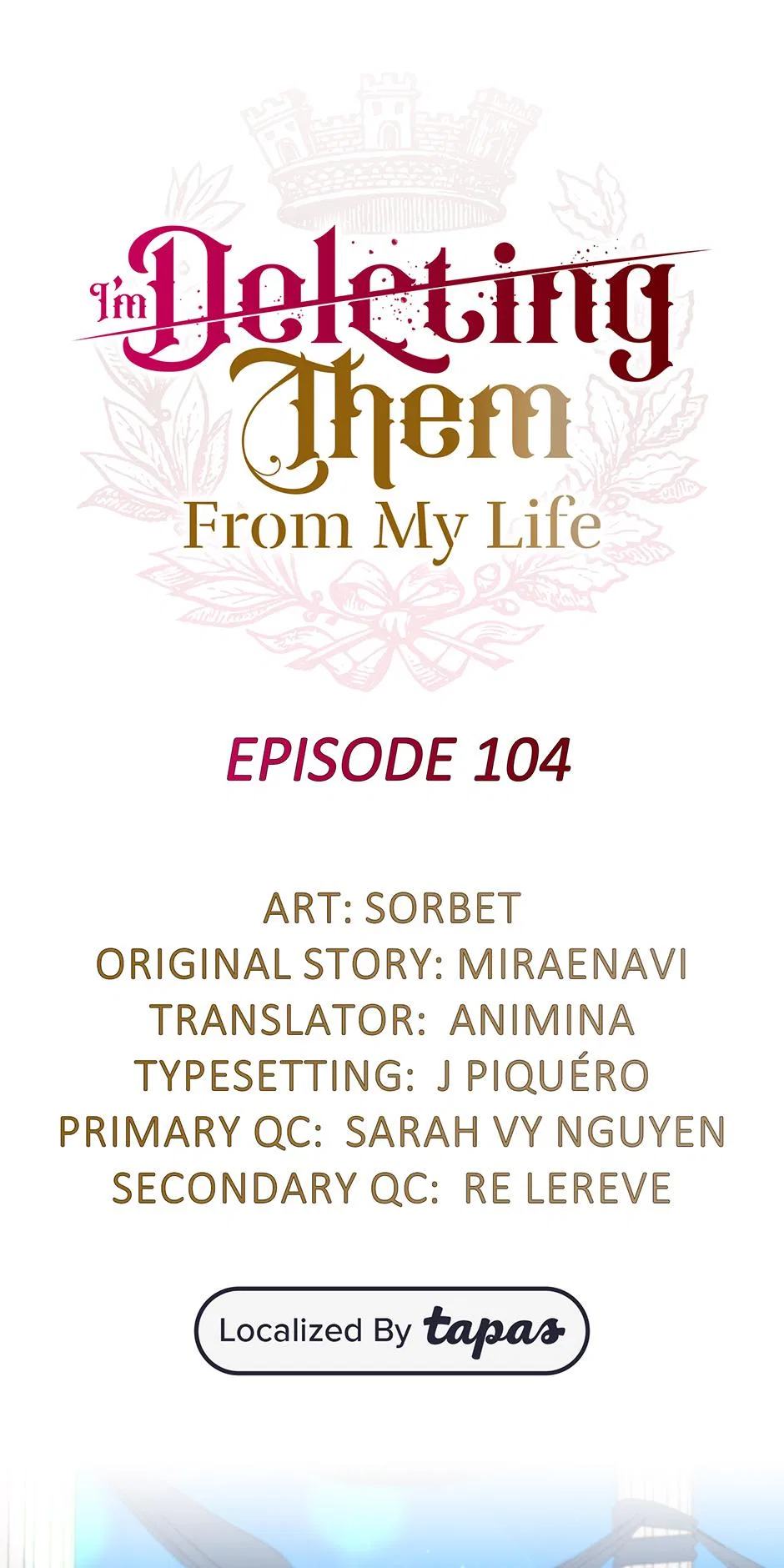 I Will Remove Them From My Life Chapter 104 – Page 1