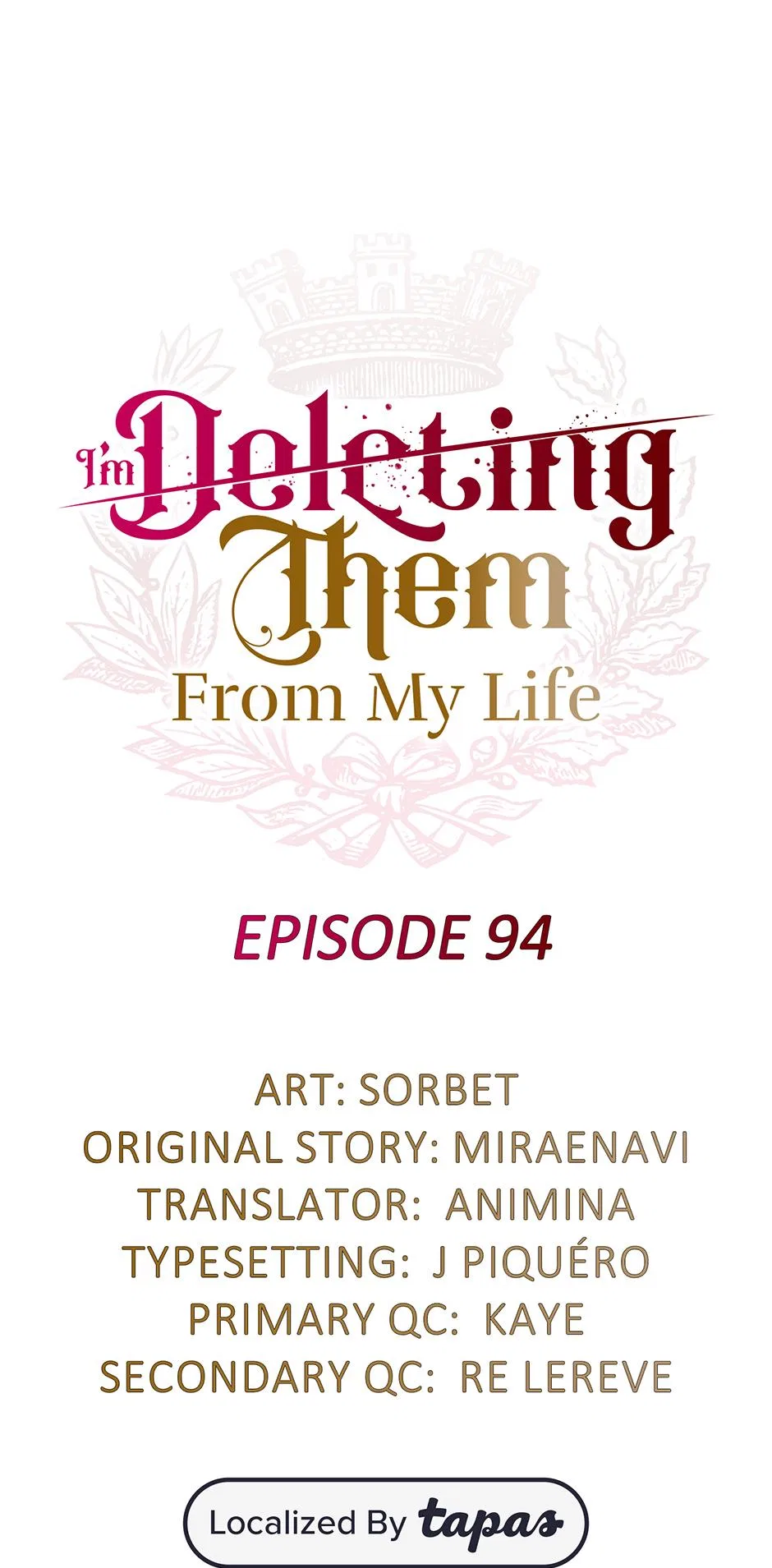 I Will Remove Them From My Life Chapter 94 – Page 1