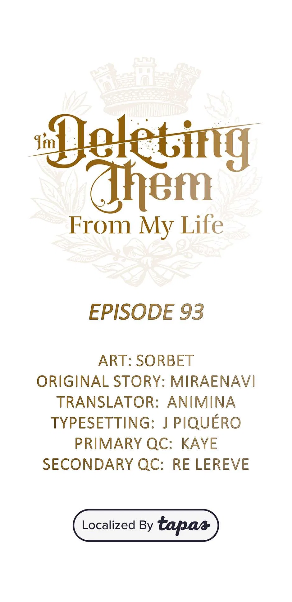 I Will Remove Them From My Life Chapter 93 – Page 1