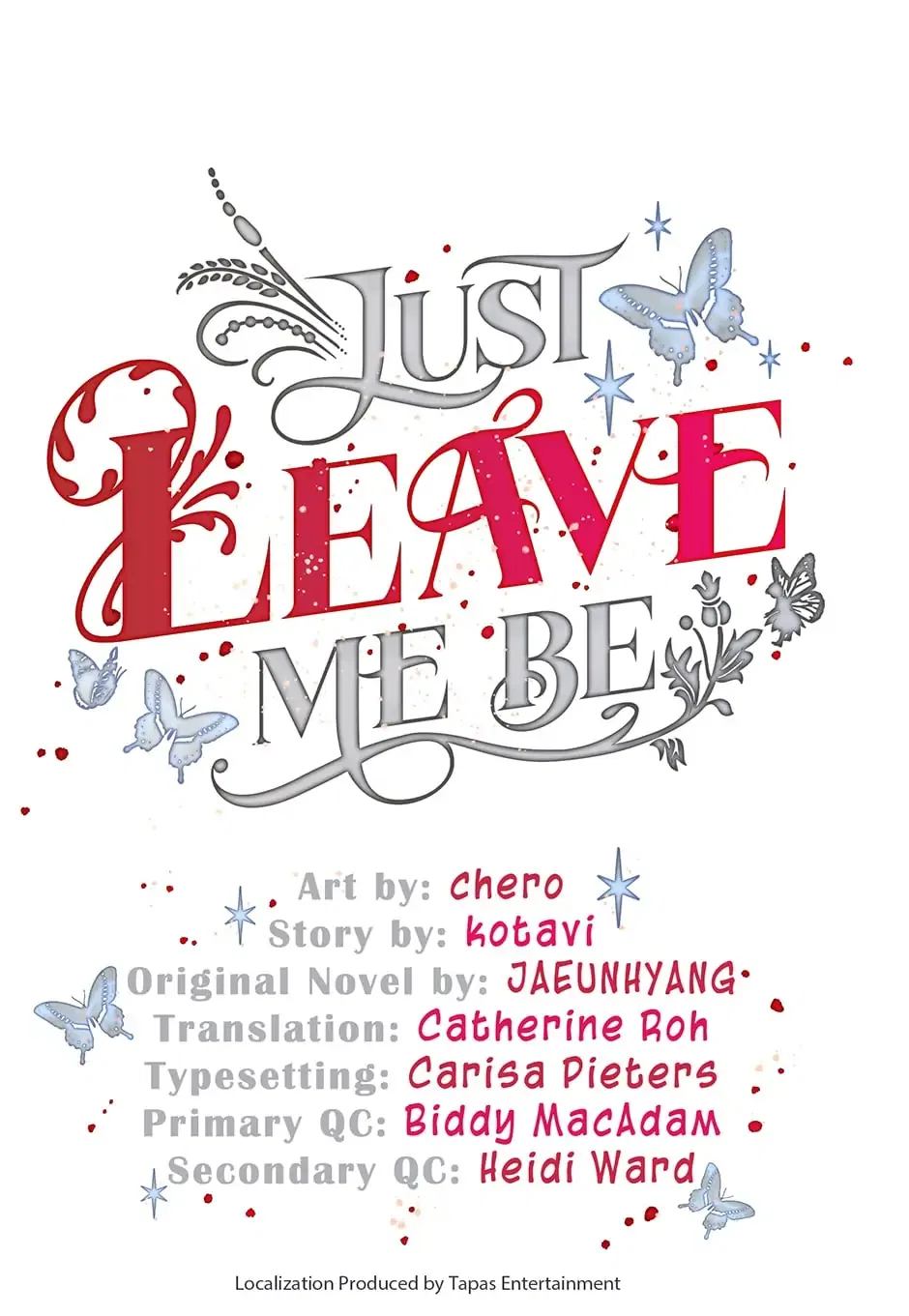 Just Leave Me Be Chapter 104 – Page 1