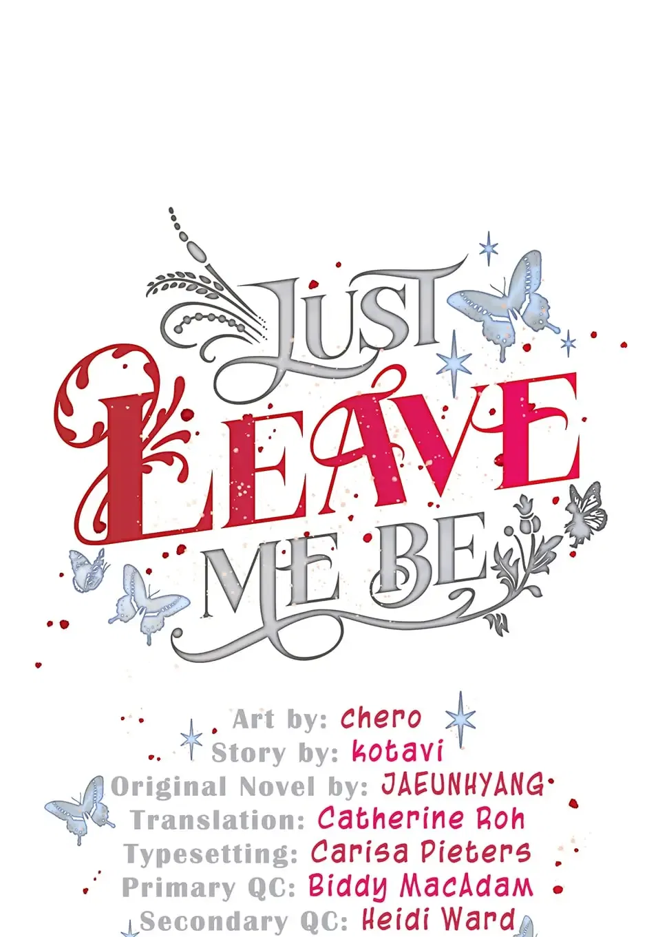 Just Leave Me Be Chapter 103 – Page 1
