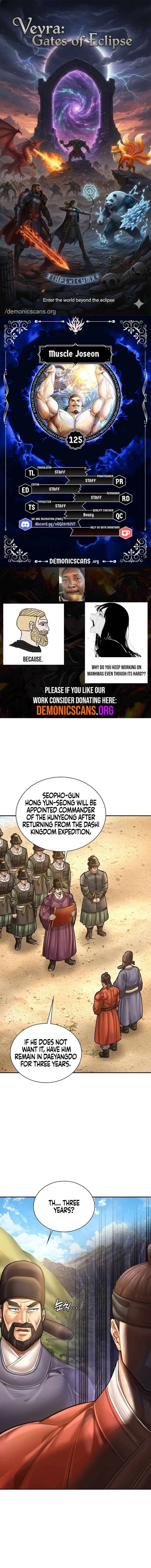 Muscle joseon Chapter 125 – Page 1