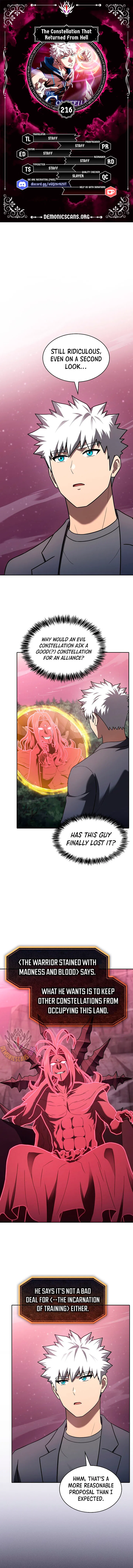 The Constellation That Returned From Hell Chapter 216 – Page 1