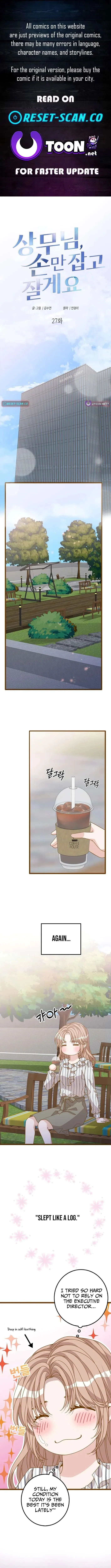 Executive Director, I’ll Just Hold Your Hand and Sleep Chapter 27 – Page 1