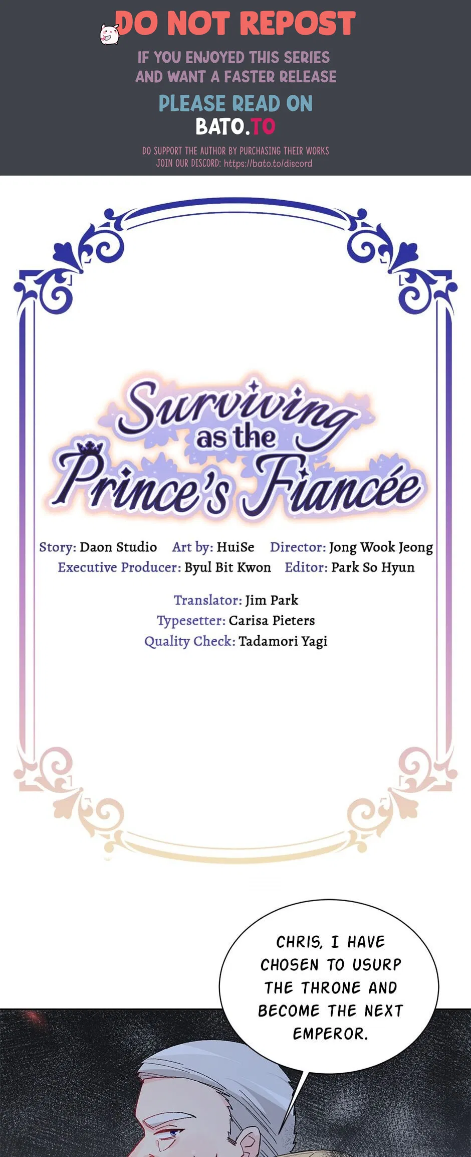 Surviving as the Prince’s Fiancée Chapter 78 – Page 1