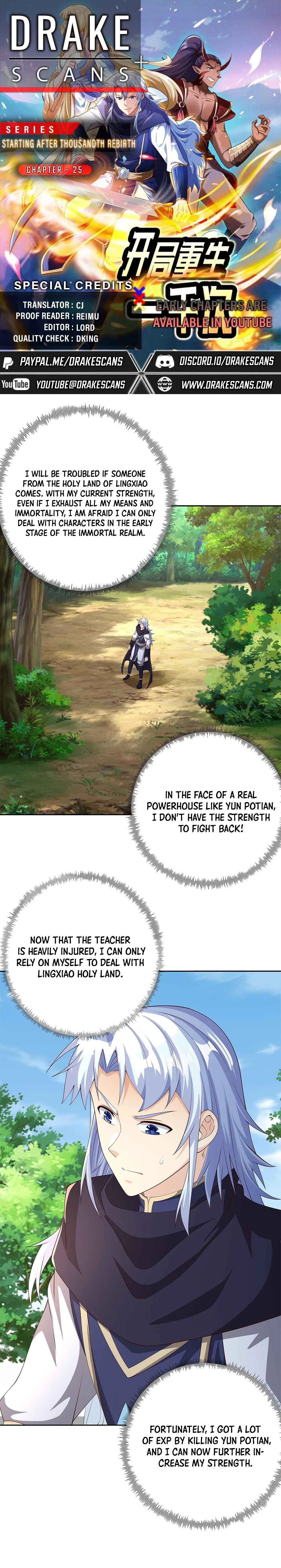 Starting After Thousandth Rebirth Chapter 25 – Page 1