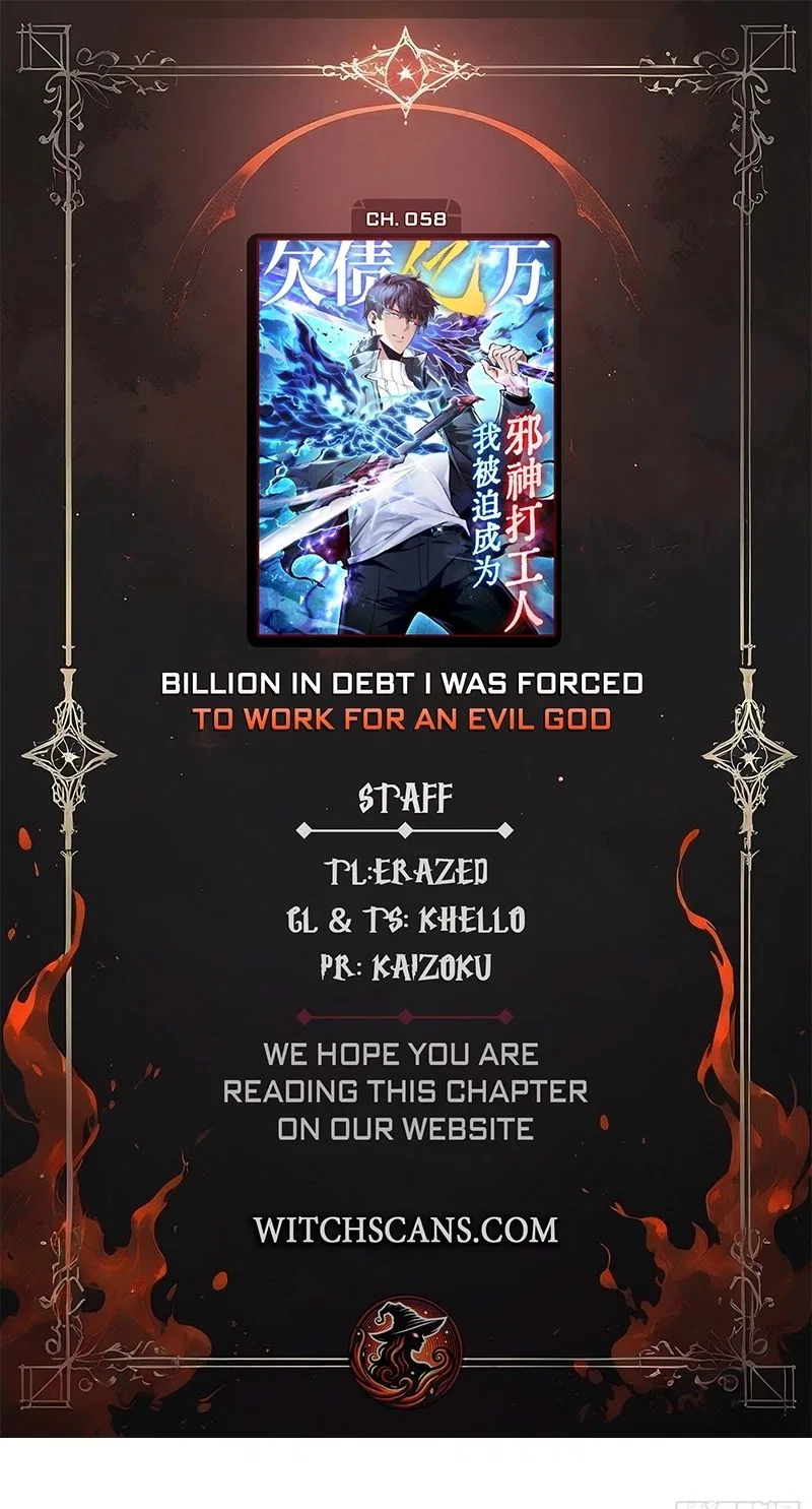 I Owe Billions in Debt, So I Was Forced to Work for an Evil God Chapter 58 – Page 1