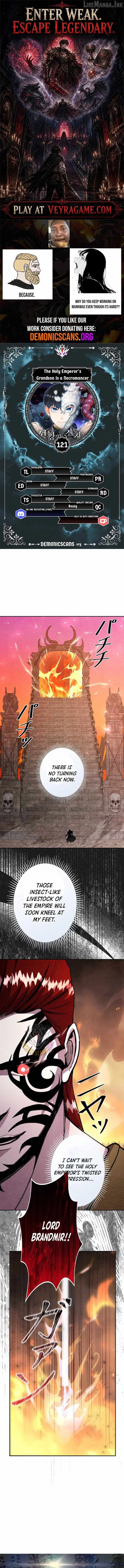 HOLY EMPEROR’S GRANDSON IS A NECROMANCER Chapter 121 – Page 1
