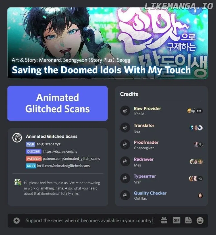 Saving the Doomed Idols With My Touch Chapter 36 – Page 1