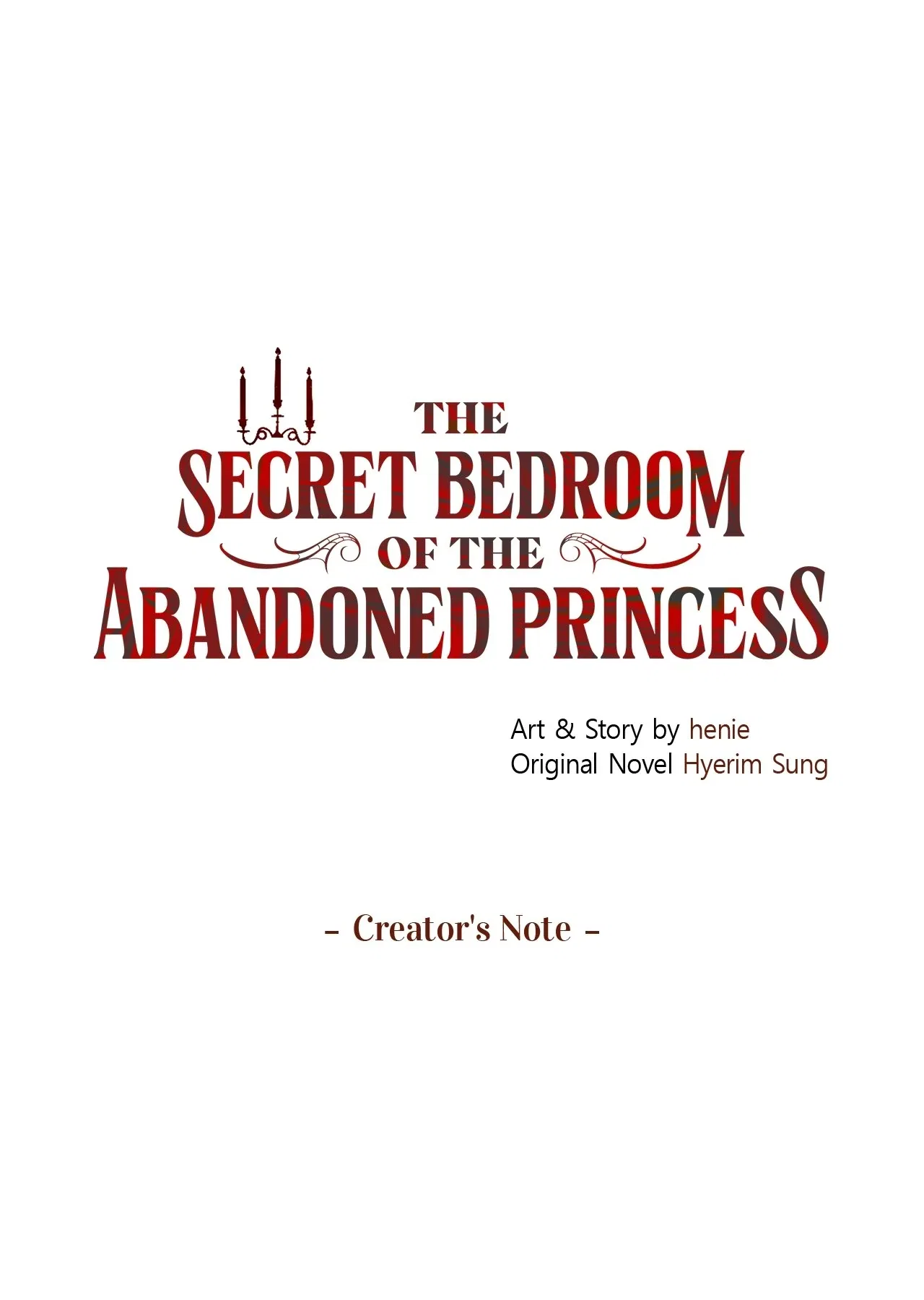 The Secret Bedroom of the Abandoned Princess Chapter 116 – Page 1