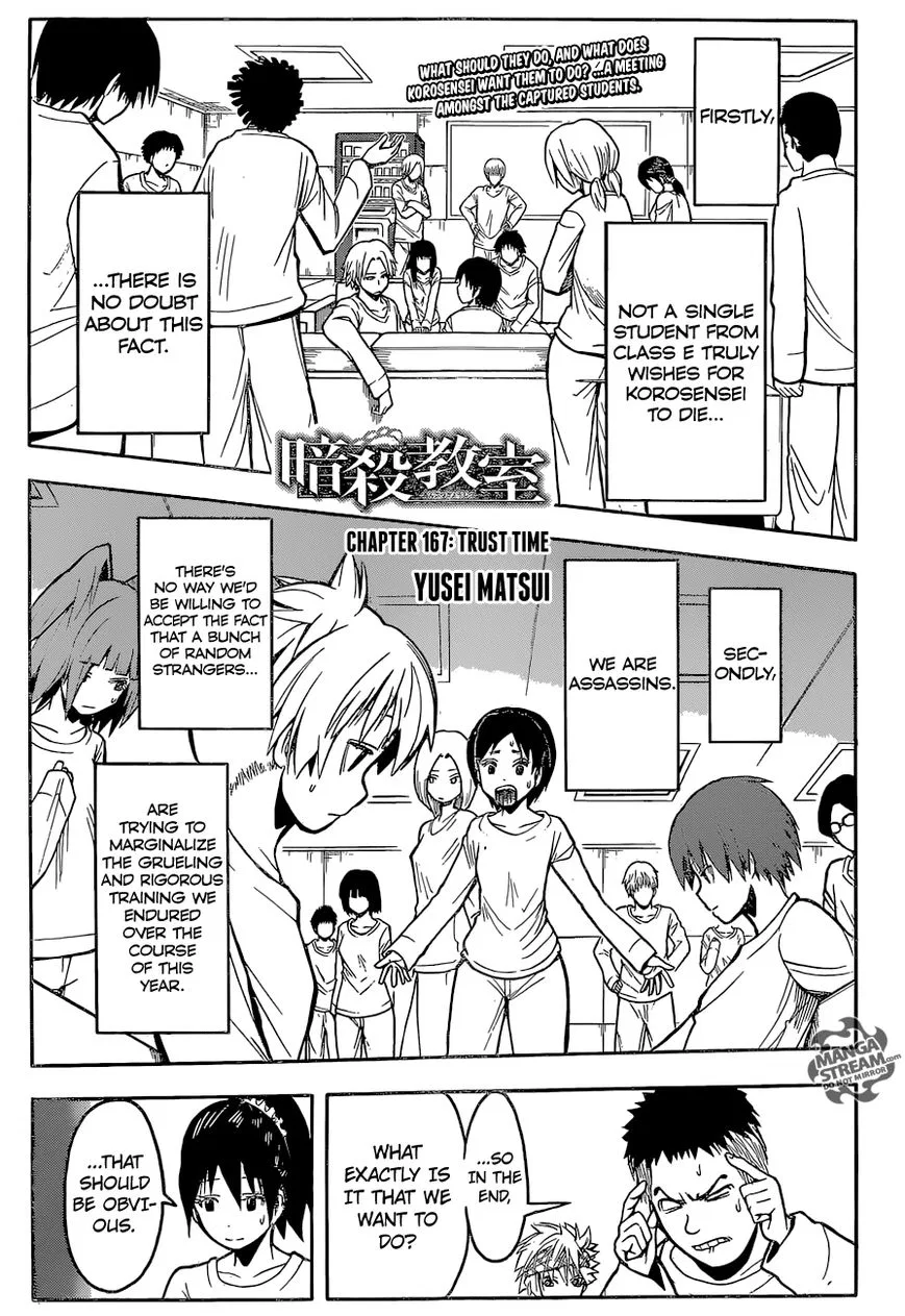 Ansatsu Kyoushitsu Manga Chapter 167 – Page 1