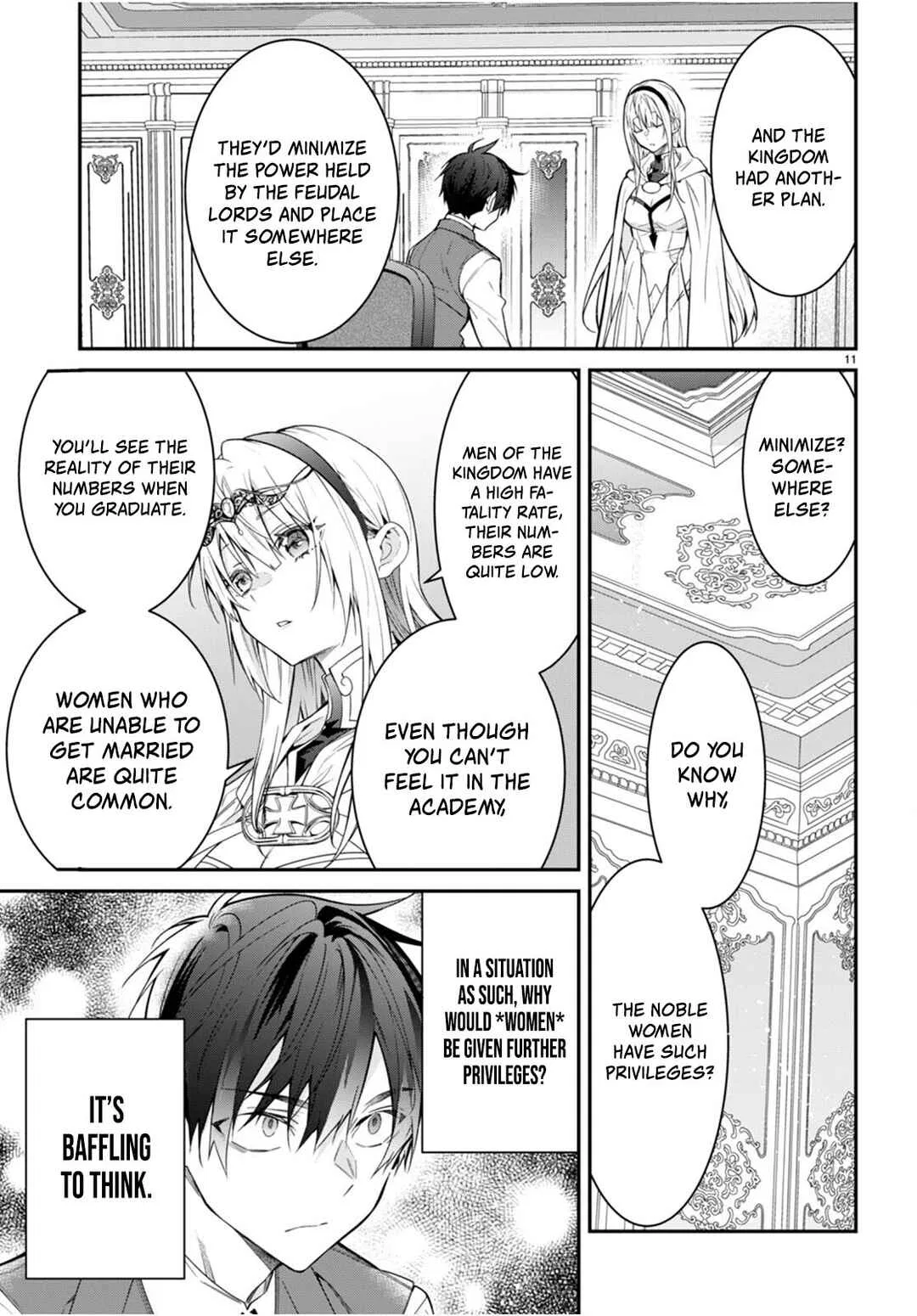 Otomege Sekai wa Mob ni Kibishii Sekai desu Chapter 64 – Page 11