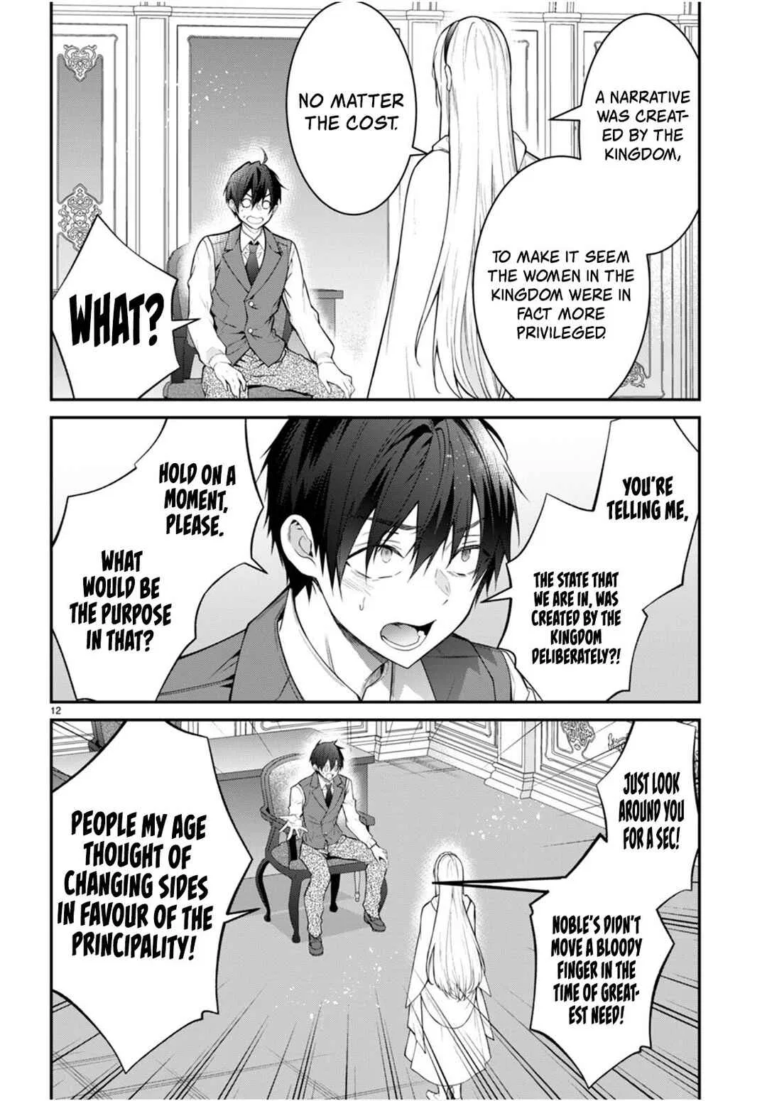 Otomege Sekai wa Mob ni Kibishii Sekai desu Chapter 64 – Page 12
