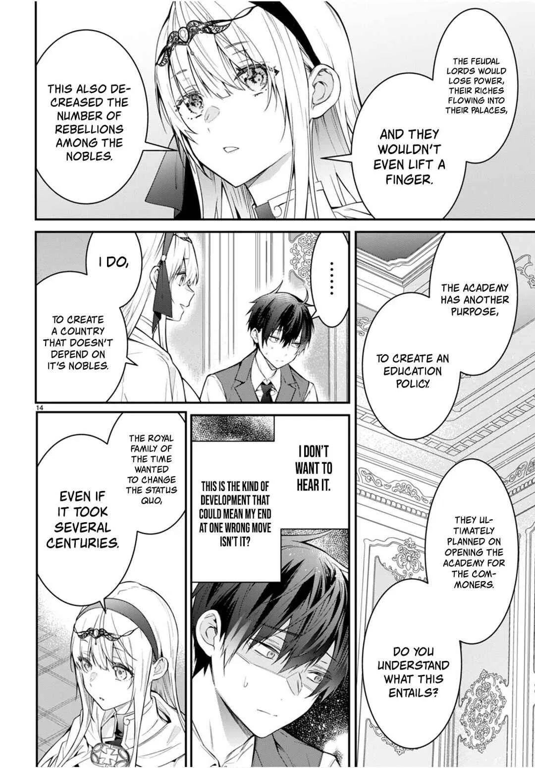 Otomege Sekai wa Mob ni Kibishii Sekai desu Chapter 64 – Page 14