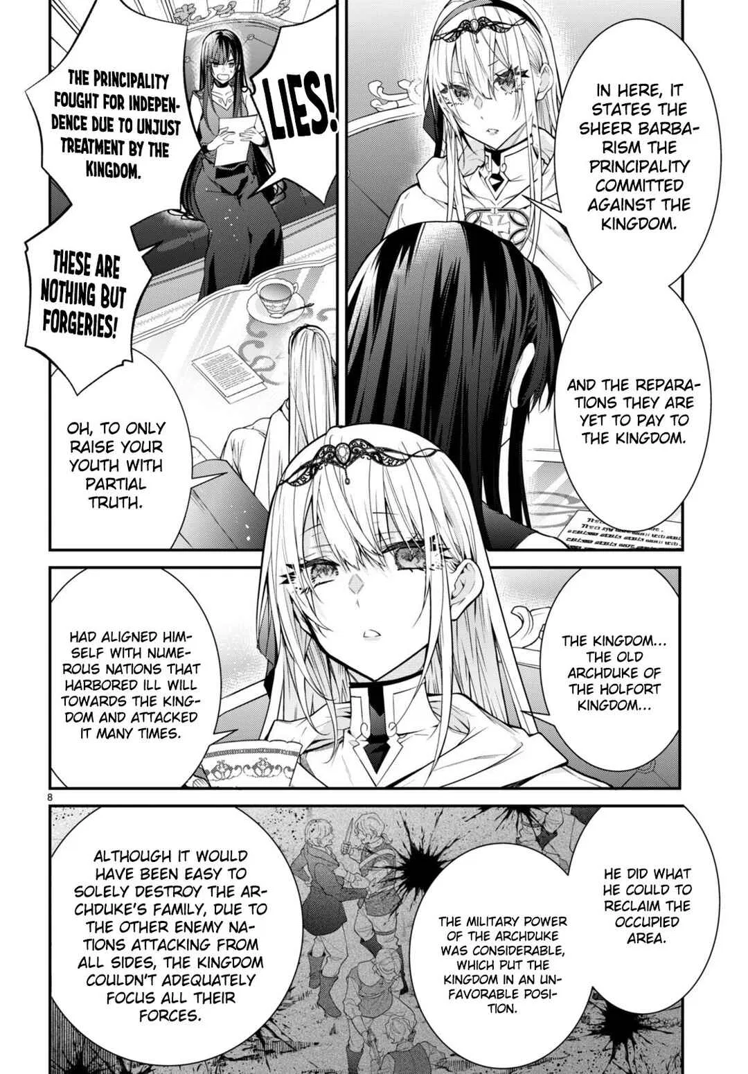 Otomege Sekai wa Mob ni Kibishii Sekai desu Chapter 55 – Page 8