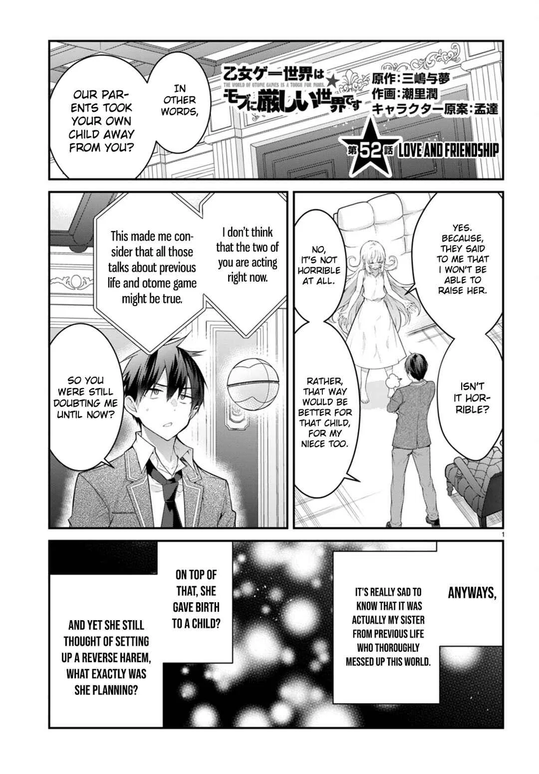 Otomege Sekai wa Mob ni Kibishii Sekai desu Chapter 52 – Page 1