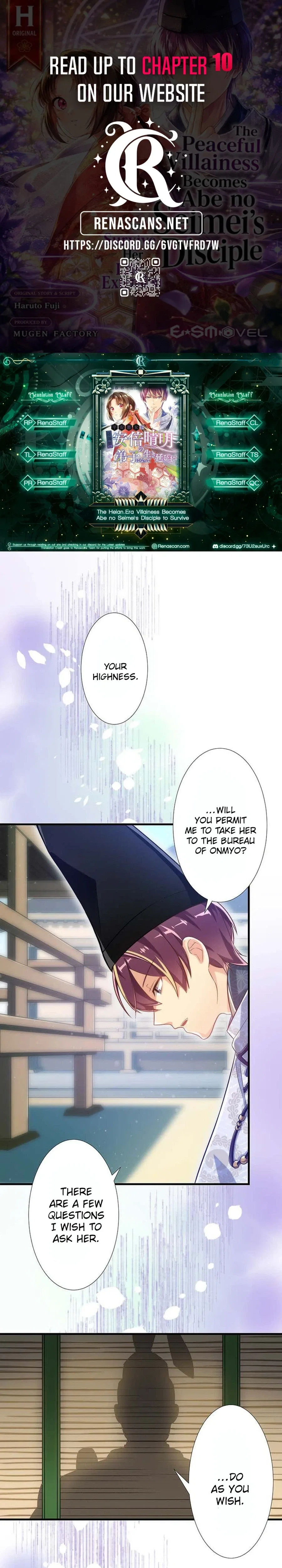 The Heian-Era Villainess Becomes Abe no Seimei’s Disciple to Survive Chapter 4 – Page 2