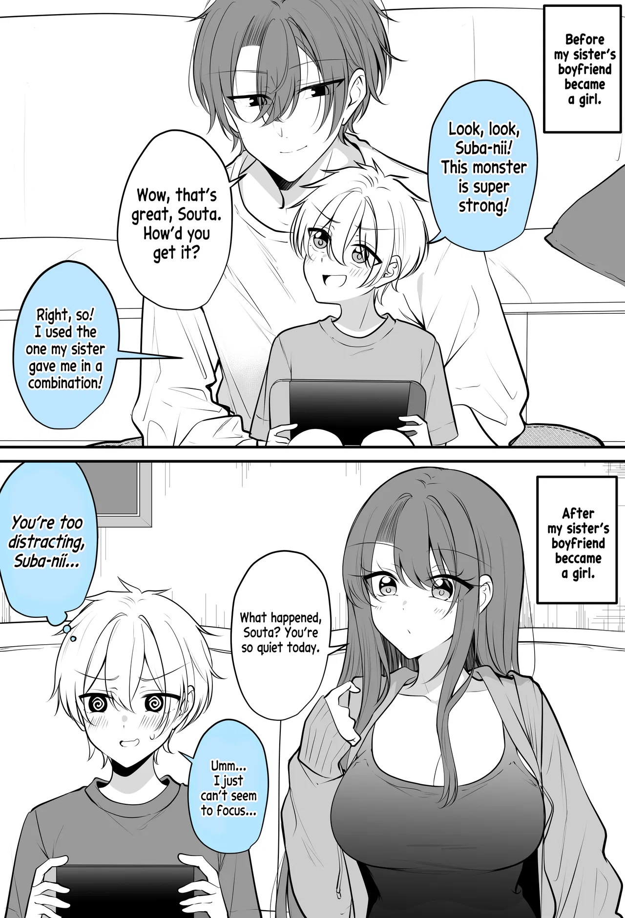 Aru Hi Kareshi ga Onnanoko ni Natteshimatta Couple no Nichijou Chapter 67 – Page 1