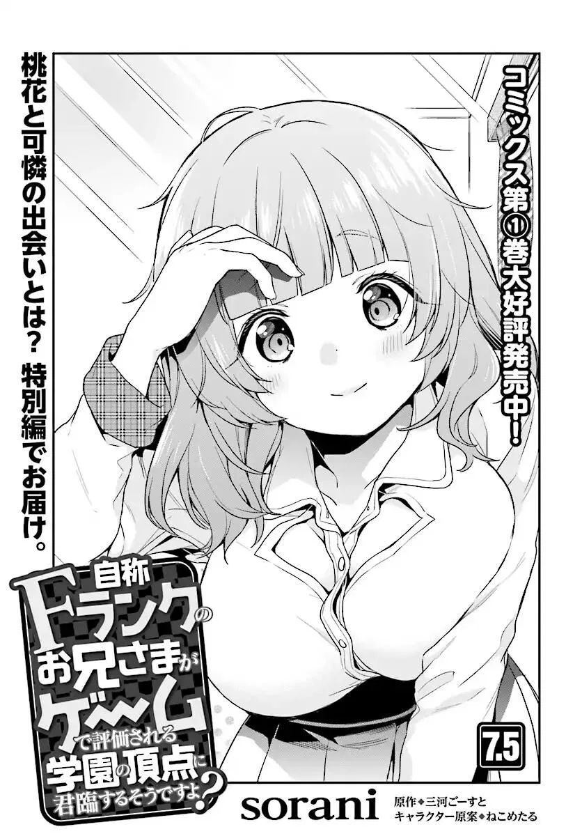 Jishou F-Rank no Oniisama ga Game de Hyouka sareru Gakuen no Chouten ni Kunrin suru Sou desu yo? manga Chapter 7 – Page 1