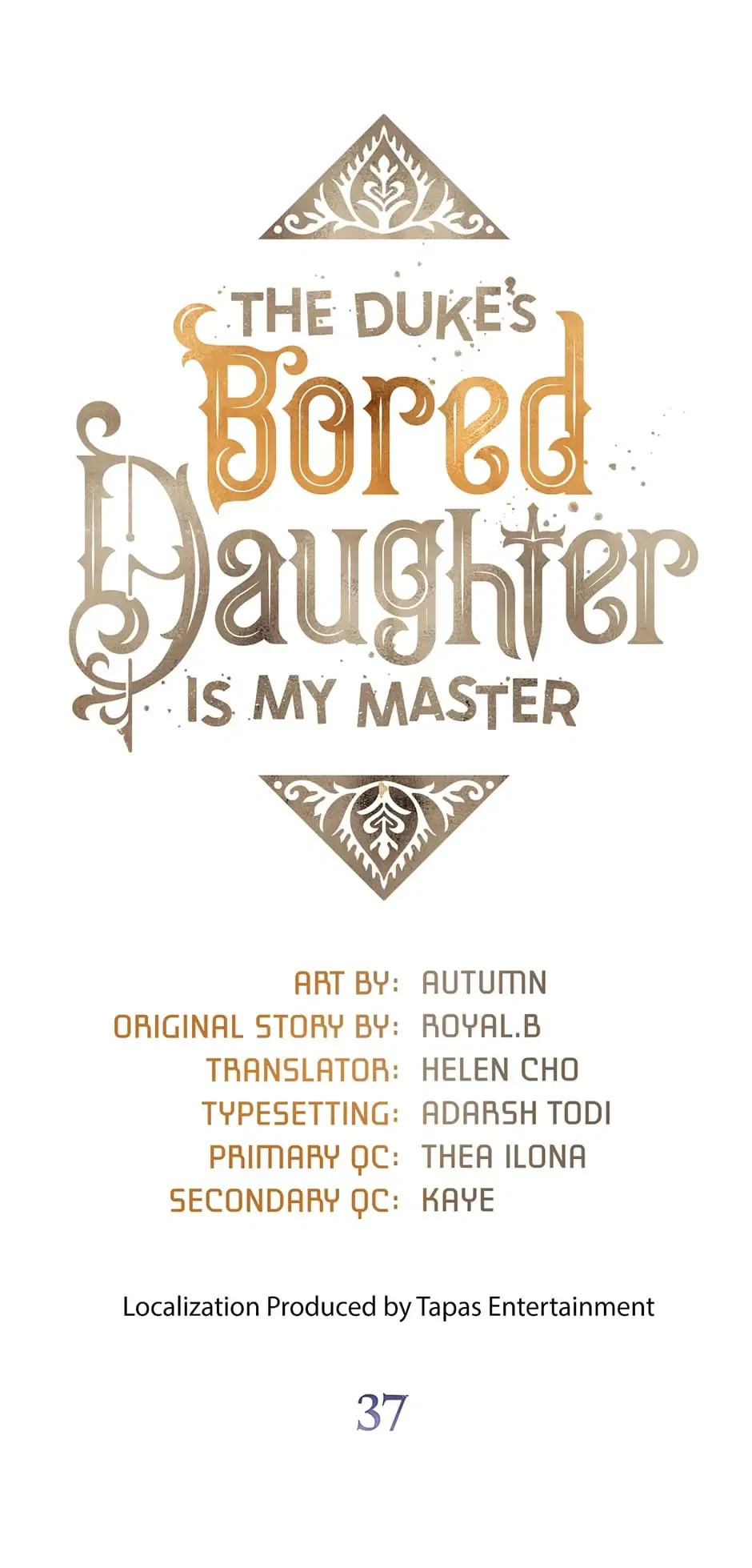 The Duke’s Bored Daughter is My Master Chapter 37 – Page 2