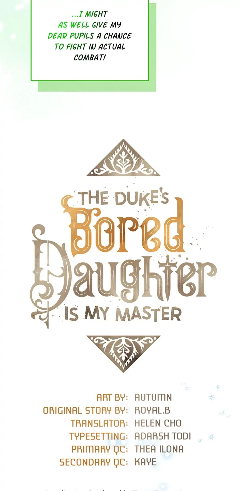 The Duke’s Bored Daughter is My Master Chapter 34 – Page 4