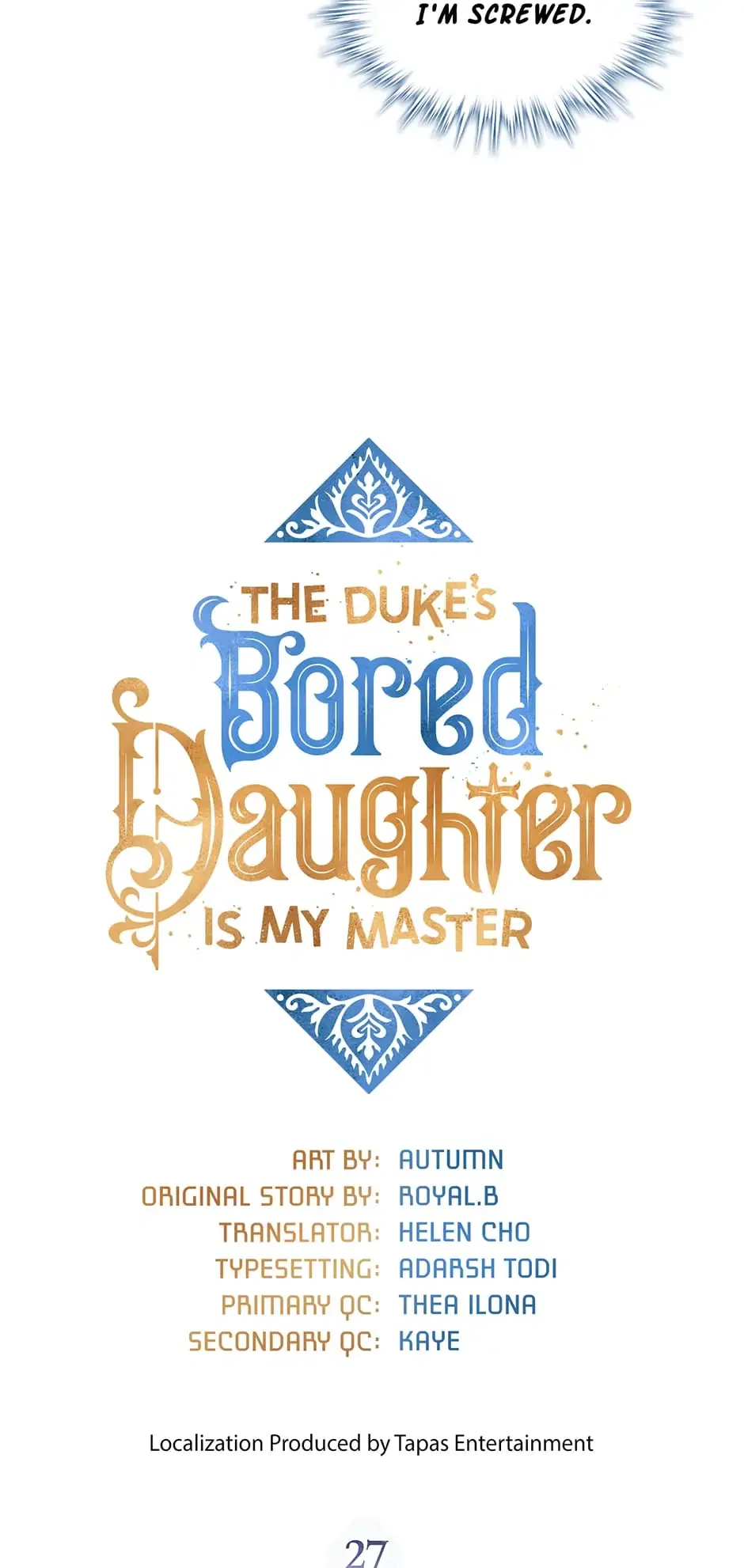The Duke’s Bored Daughter is My Master Chapter 27 – Page 18