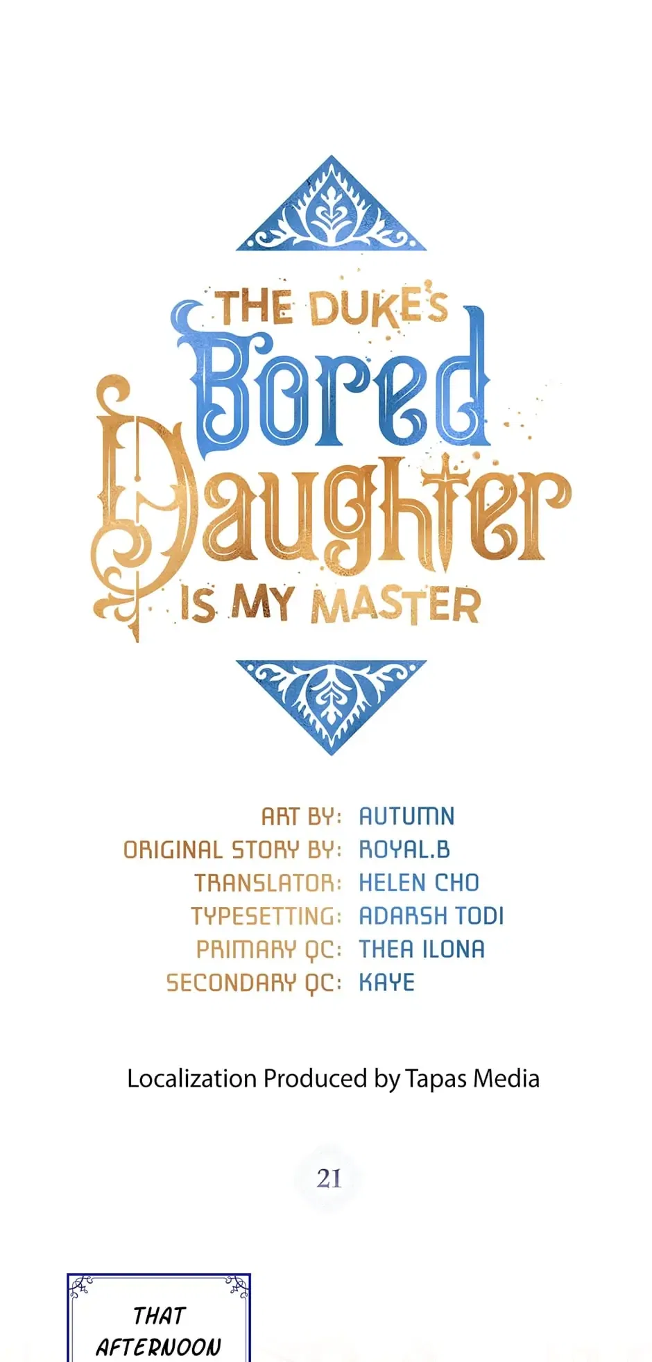 The Duke’s Bored Daughter is My Master Chapter 21 – Page 8