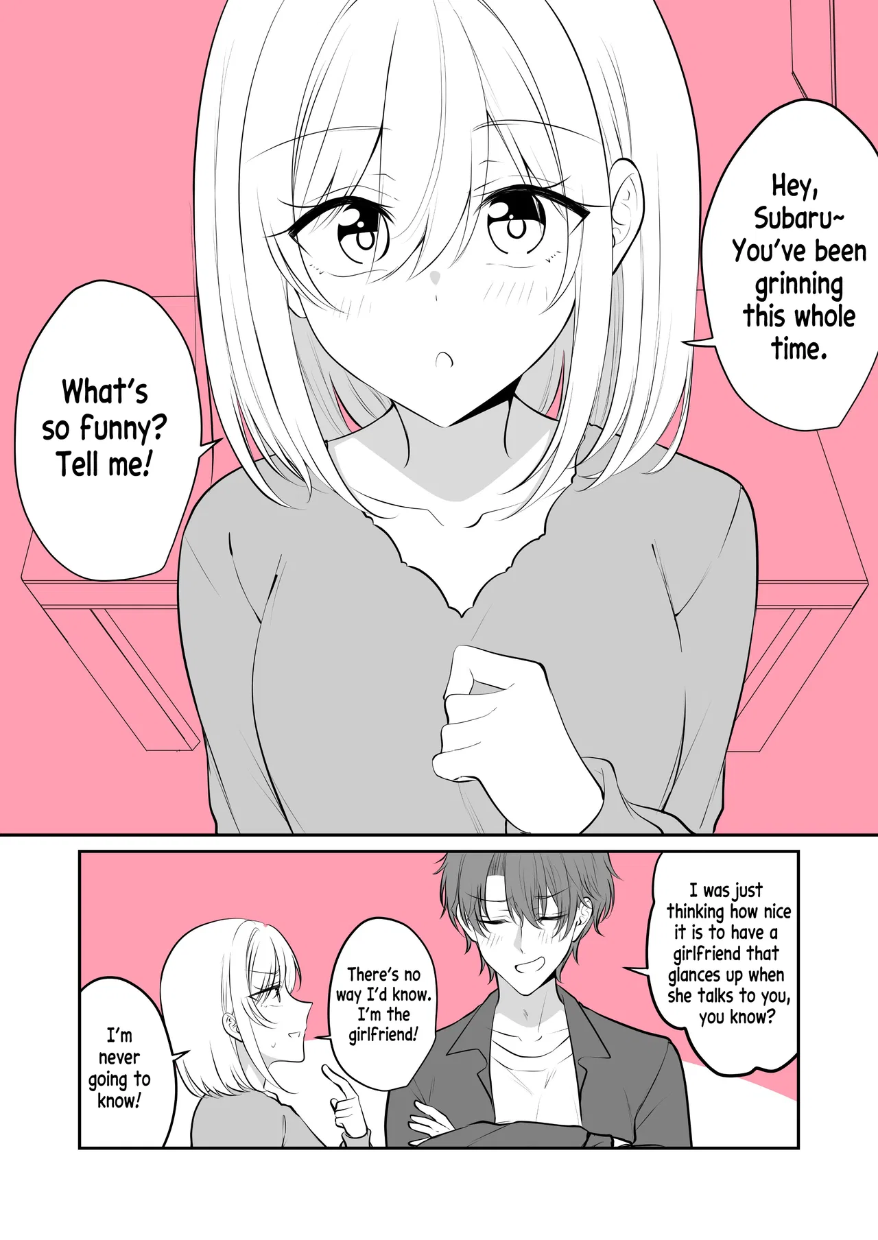 Aru Hi Kareshi ga Onnanoko ni Natteshimatta Couple no Nichijou Chapter 60 – Page 1